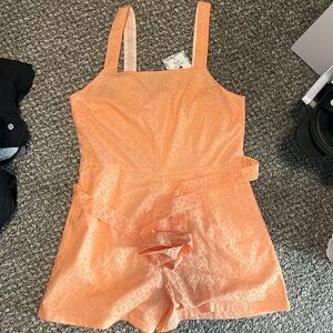 Kate Quinn Retro Tie Short Jumpsuit